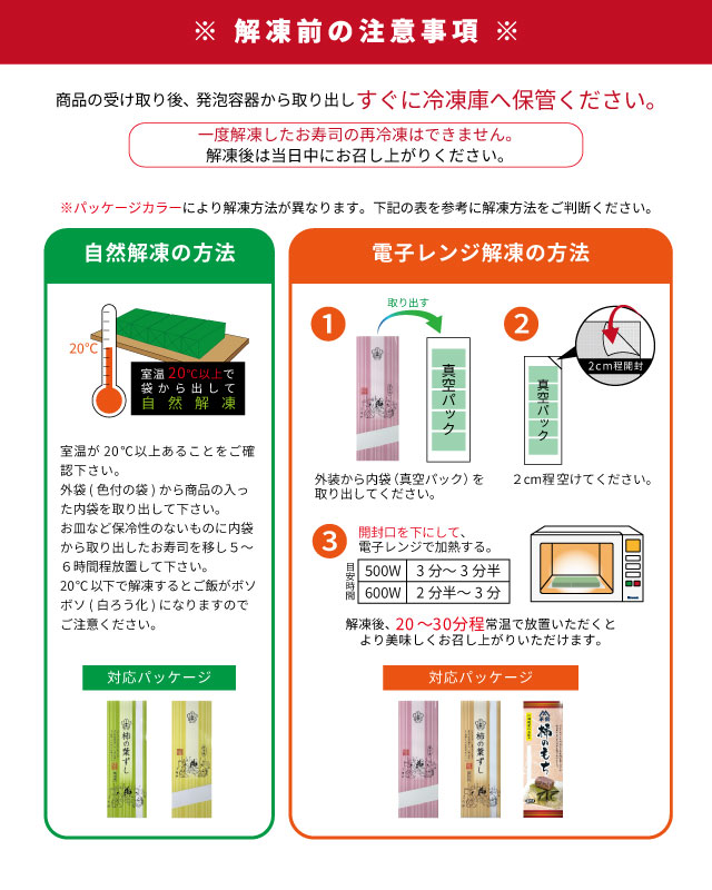 解凍方法